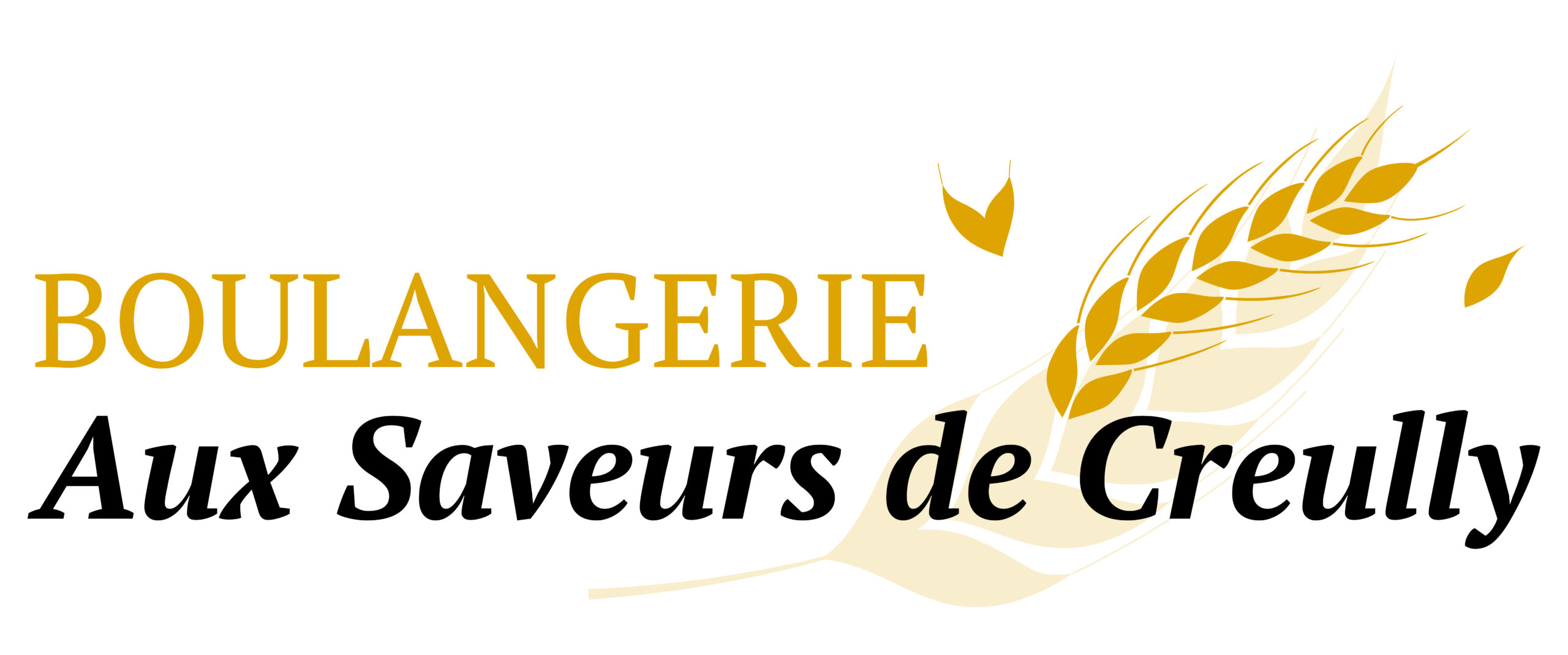 Logo de la Boulangerie Aux Saveurs de Creully Création Sophie Dupont pour prismirisweb
